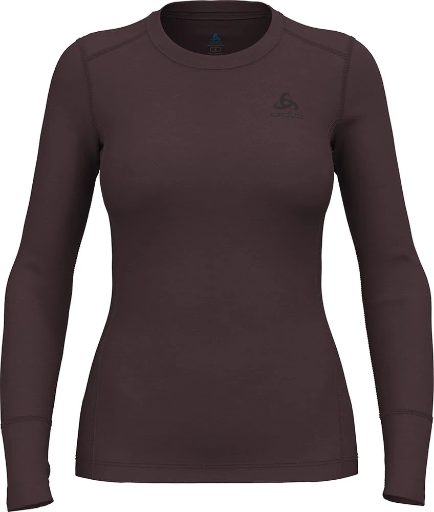 Odlo Girl's Thermounterwäsche 200 I Merino Unterwäsche Damen I Langarm Thermoshirt Shirt, Fudge, XS
