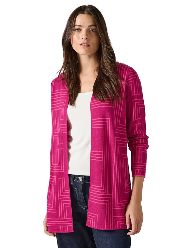 Cecil Open Cardigan, Deep Petrol, M