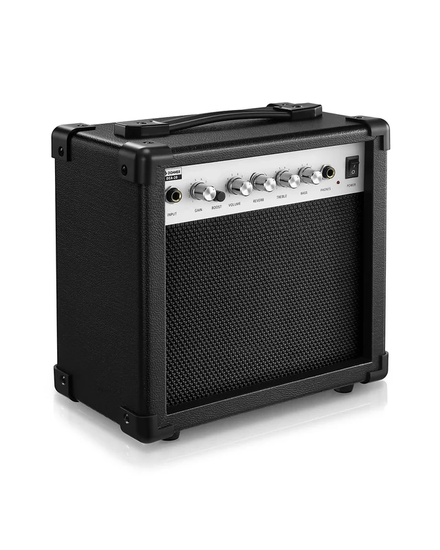 Donner Electric Guitar Amp 20W, DEA-20 Guitar Amplifier with Reverb Effects, Practice Amp with Convenient Clean&Overdrive Switch for Portable
