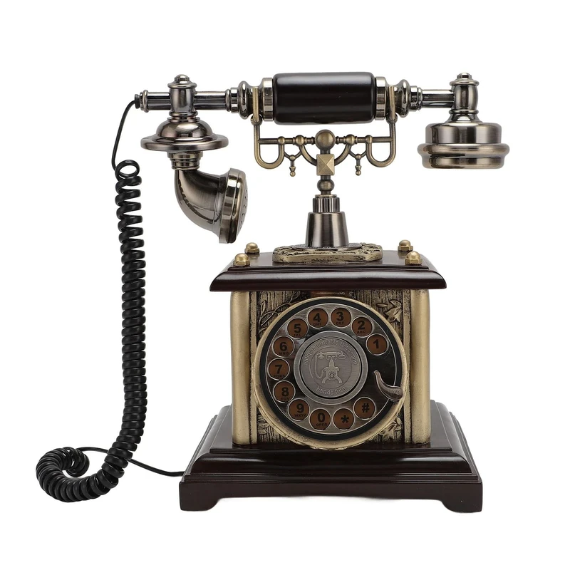 Antique Landline Phone, Vintage Telephone Antique Phone Rotary Old Fashion Phone Vintage Landline Phone Decor,European Style Vintage Telephone Retro Landline Telephones,for Home