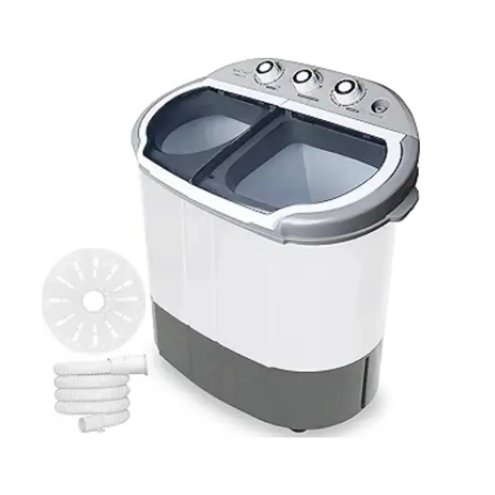 Generic Twin Tub Portable Washing Machine - Compact Washer Spinner Combo for Camping, Dorms, Apartments - 12lbs Capacity, High Efficiency