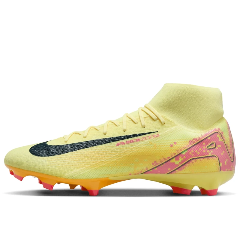 Nike Men's Zm Superfly 10 Acad Km Fg/Mg Football Shoe, Lt Laser Orange/Armory Navy, 7 UK