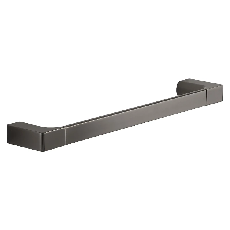 Gedy PIRENEI Bathroom Towel Rack, Wall Towel Rack, 35.1 x 6.6 x 2.6, Gun Metal, PVD Treatment, Brass