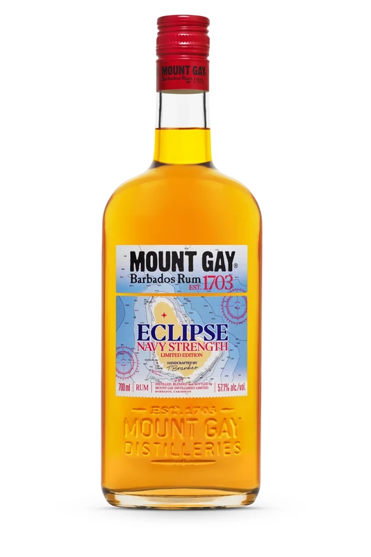 Mount Gay Eclipse Navy Strength 57.1% ABV, Barbados Golden Rum 70cl, Limited Edition