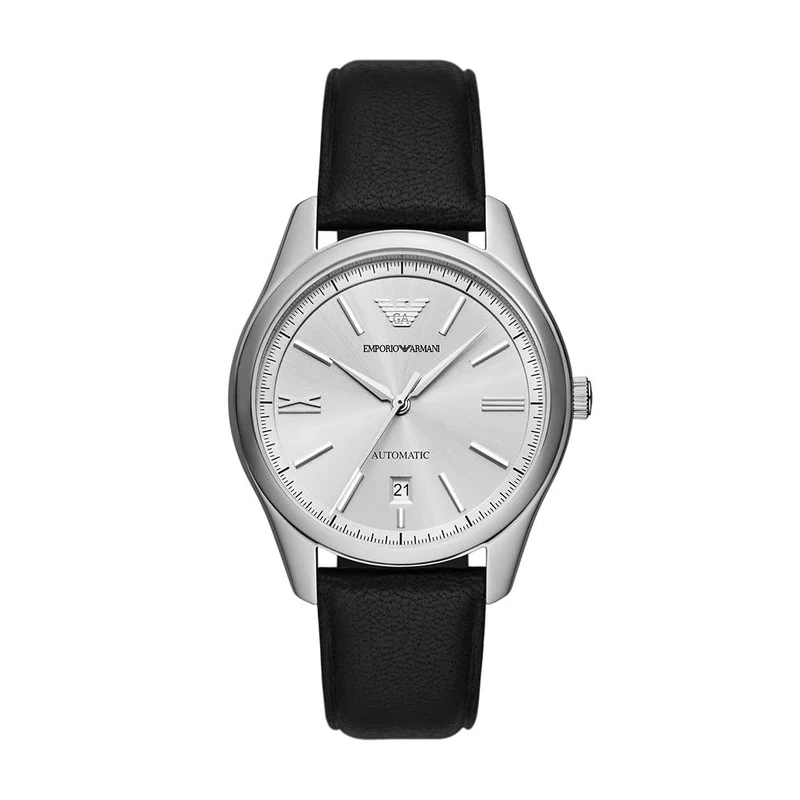 Emporio Armani Men's Analog Automatic Watch with Leather Strap AR60077