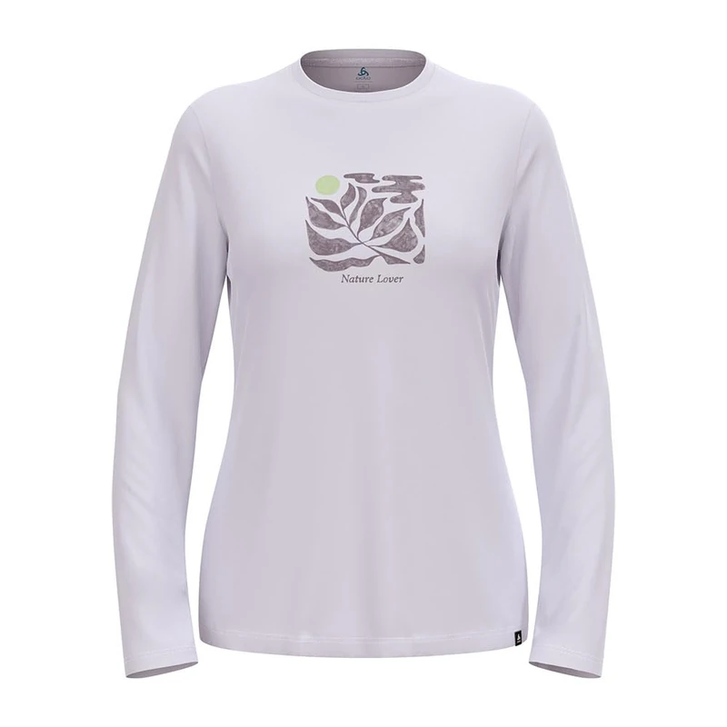 Odlo Women's Long Sleeve Hiking Shirt Women's Merino 200 Nature Lover I Functional Shirt Hiking Breathable Shirt (Pack of 1)