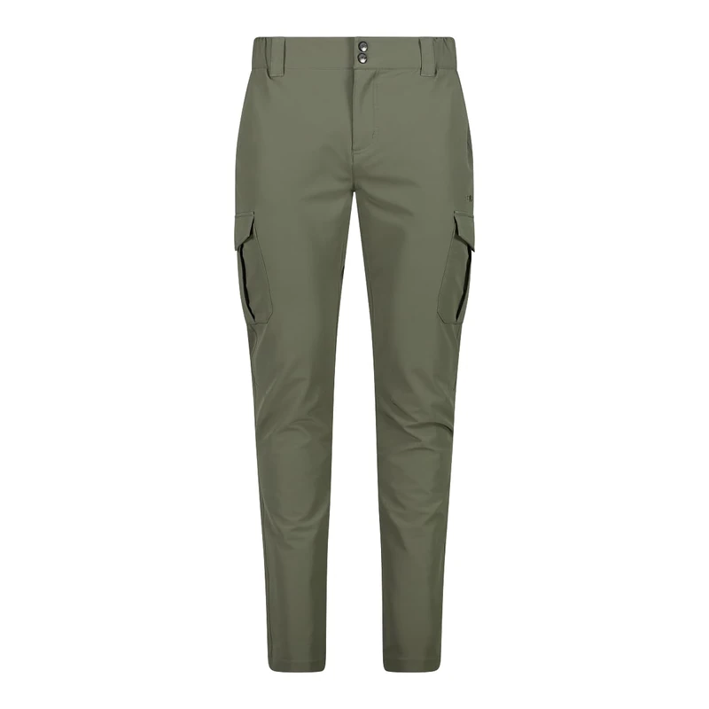 CMP Men's Pantaloni Lunghi Da Uomo Elasticizzati Pants, Olives, 46 - Image 1