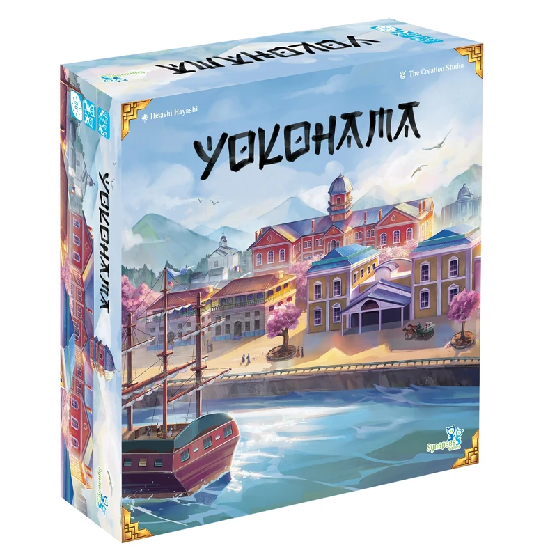 Asmodee Synapses Games Yokohama - Board Games - Strategy and Placement Game for Ages 14+ - 2 to 4 Players - French Version