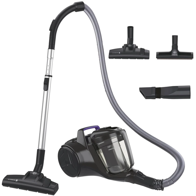 Hoover HPZ107HM 011, Canister Vacuum Cleaner, Black