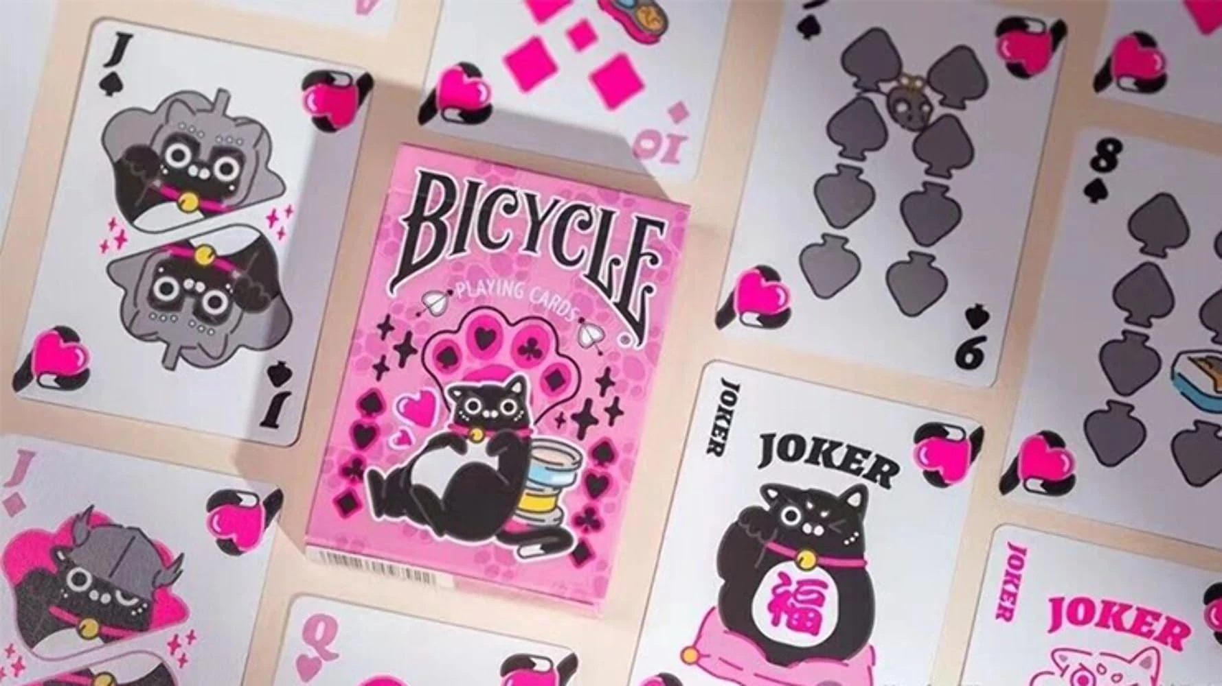 Murphy's Magic Supplies, Inc. Bicycle Cat (Pink) Playing Cards by US Playing Card Co.
