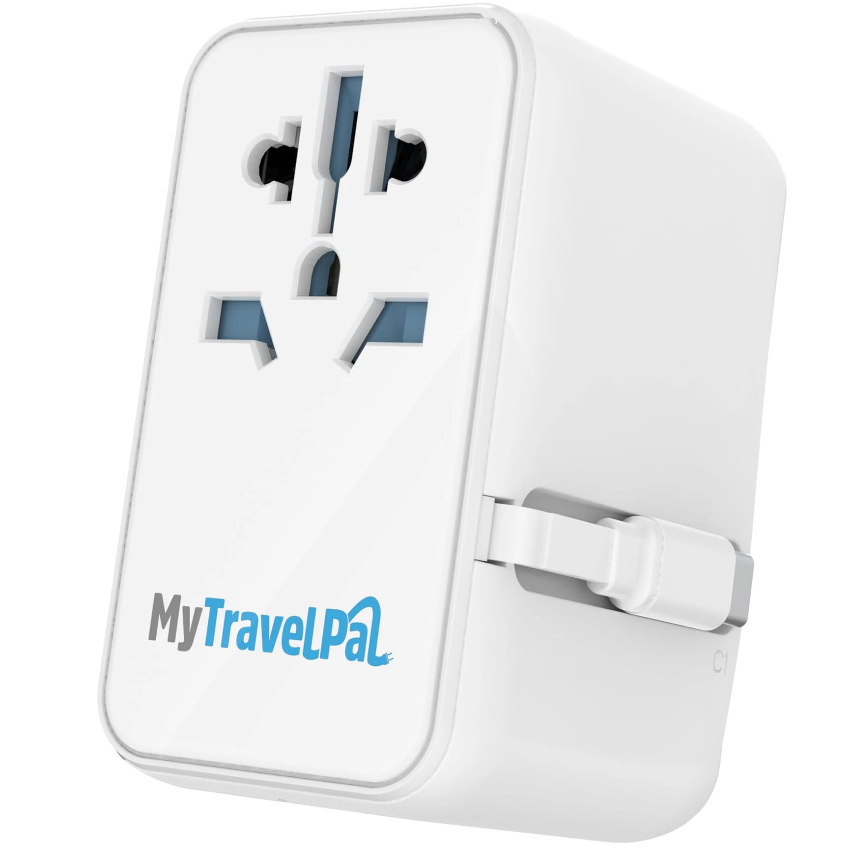 Universal Travel Adapter 20W USB C | MyTravelPal Worldwide Travel Adapter | UK Safety Standards | Universal Plug Adapter USB-C | International Travel Plug For EU, USA, UK, Australia