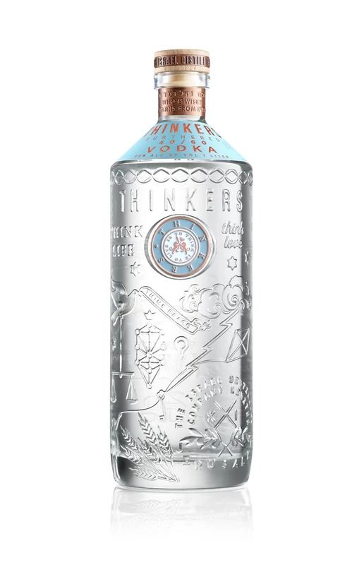Thinkers Vodka - Premium Red Winter Wheat - 40% Abv