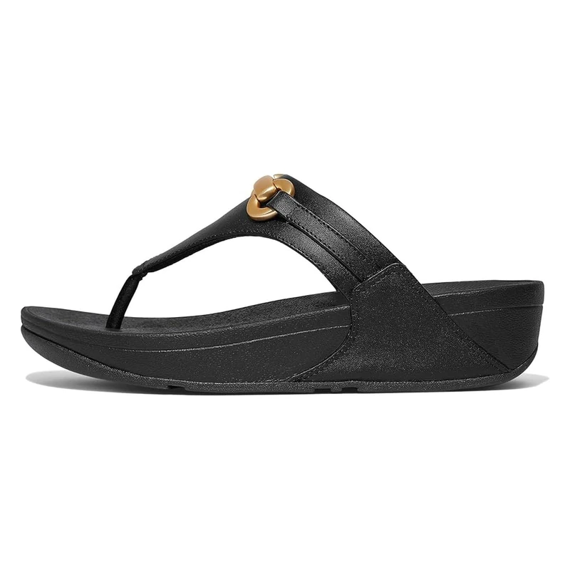 Fitflop LULU CHUNKY-SNAFFLE LEATHER TOE-POST SANDALS