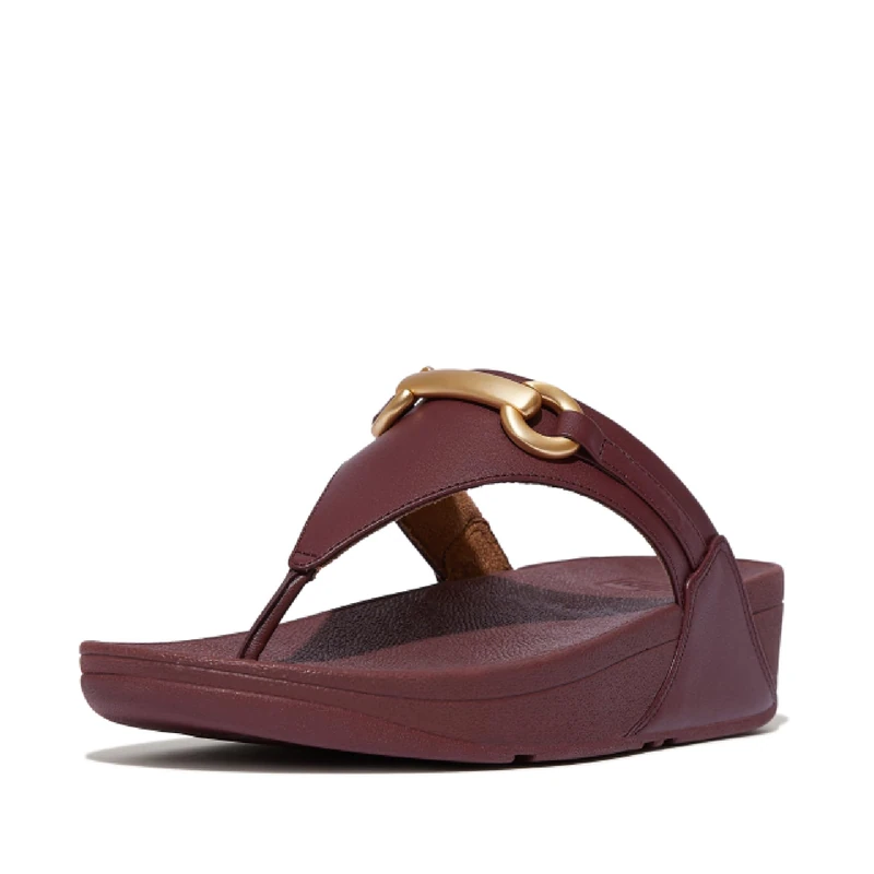 Fitflop LULU CHUNKY-SNAFFLE LEATHER TOE-POST SANDALS