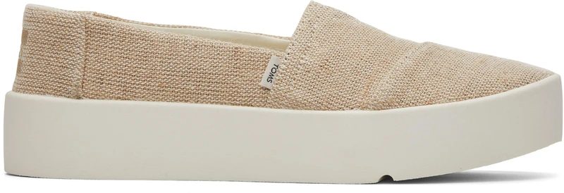 TOMS Women's Verona Slip On Sneaker, Natural Undyed Heritage Canvas, 4 UK
