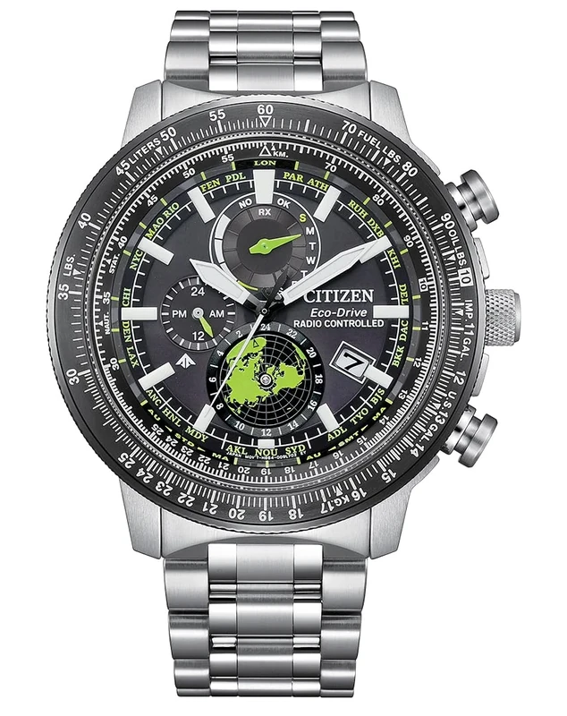 Citizen Men Multi Dial Eco-Drive Watch Promaster Geo Trekker - Image 1