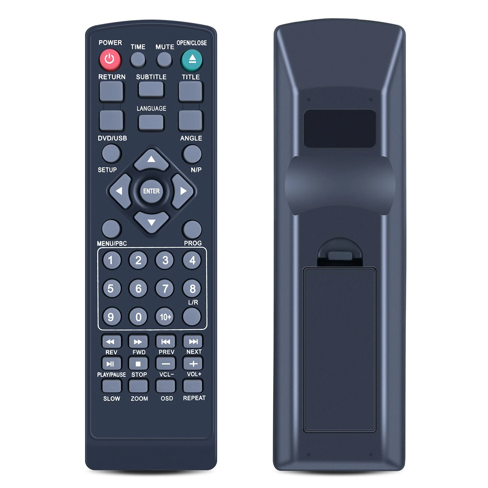 TCNOUMT Replacement Remote Control, Compatible with Majority DVD CD Player Scholars Model SCH-DVD-BLK Remote Control, Black