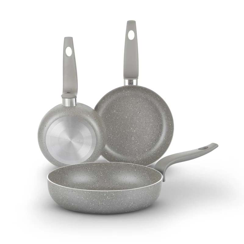 KASANOVA Traditional Hob Pots Set, Non-Stick Pots Set, Cookware Set, Healthy, Fast and Even Cooking. Made in Italy. (3 Pieces)