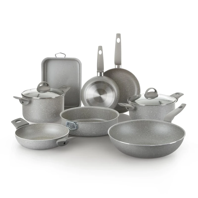 KASANOVA Traditional Hob Pots Set, Non-Stick Pots Set, Cookware Set, Healthy, Fast and Even Cooking. Made in Italy. (10 Pieces)