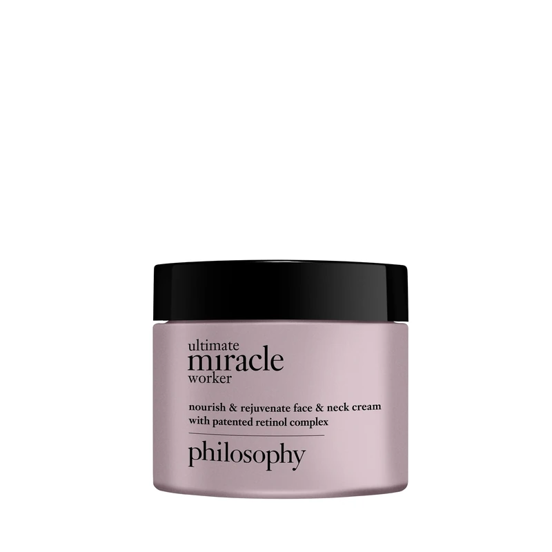 philosophy ultimate miracle worker cream 60ml, nourish & rejuvenate face and neck, moisturiser with patented retinol complex