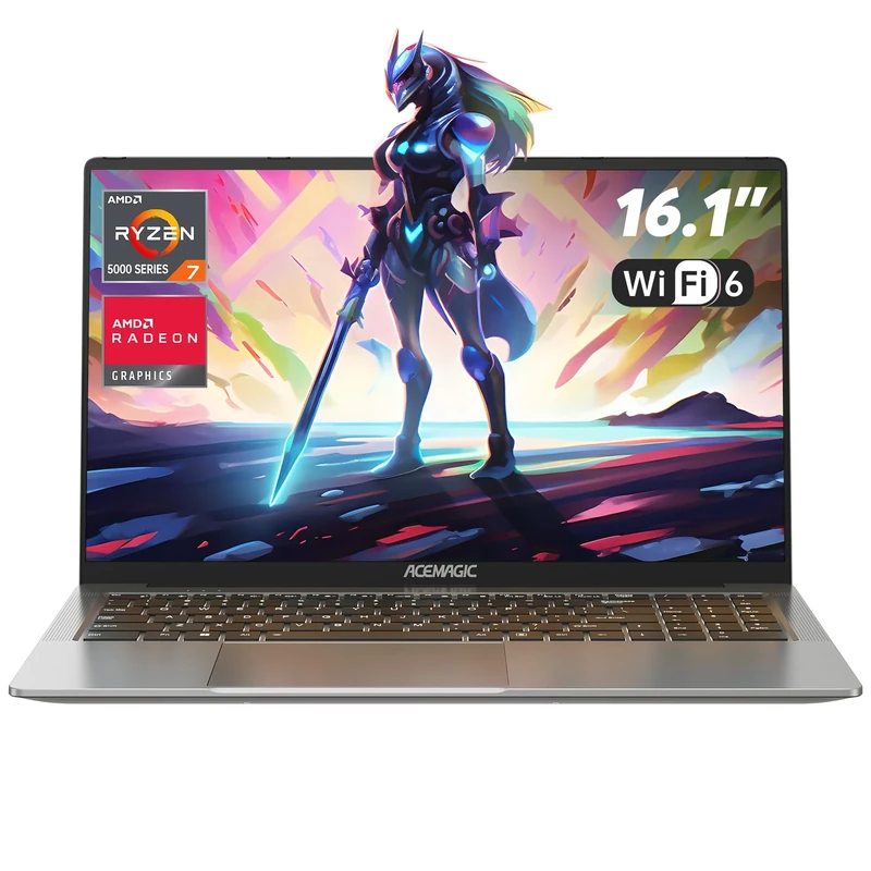 ACEMAGIC 18.5" FHD Laptop with N100 Processor up to 3.4GHz, 16GB RAM Laptop with 512GB SSD, HD Display Laptops, Support WiFi 5, BT5.0, 3*USB3.2, Dual Speakers, 8000mAh Long-Lasting Battery
