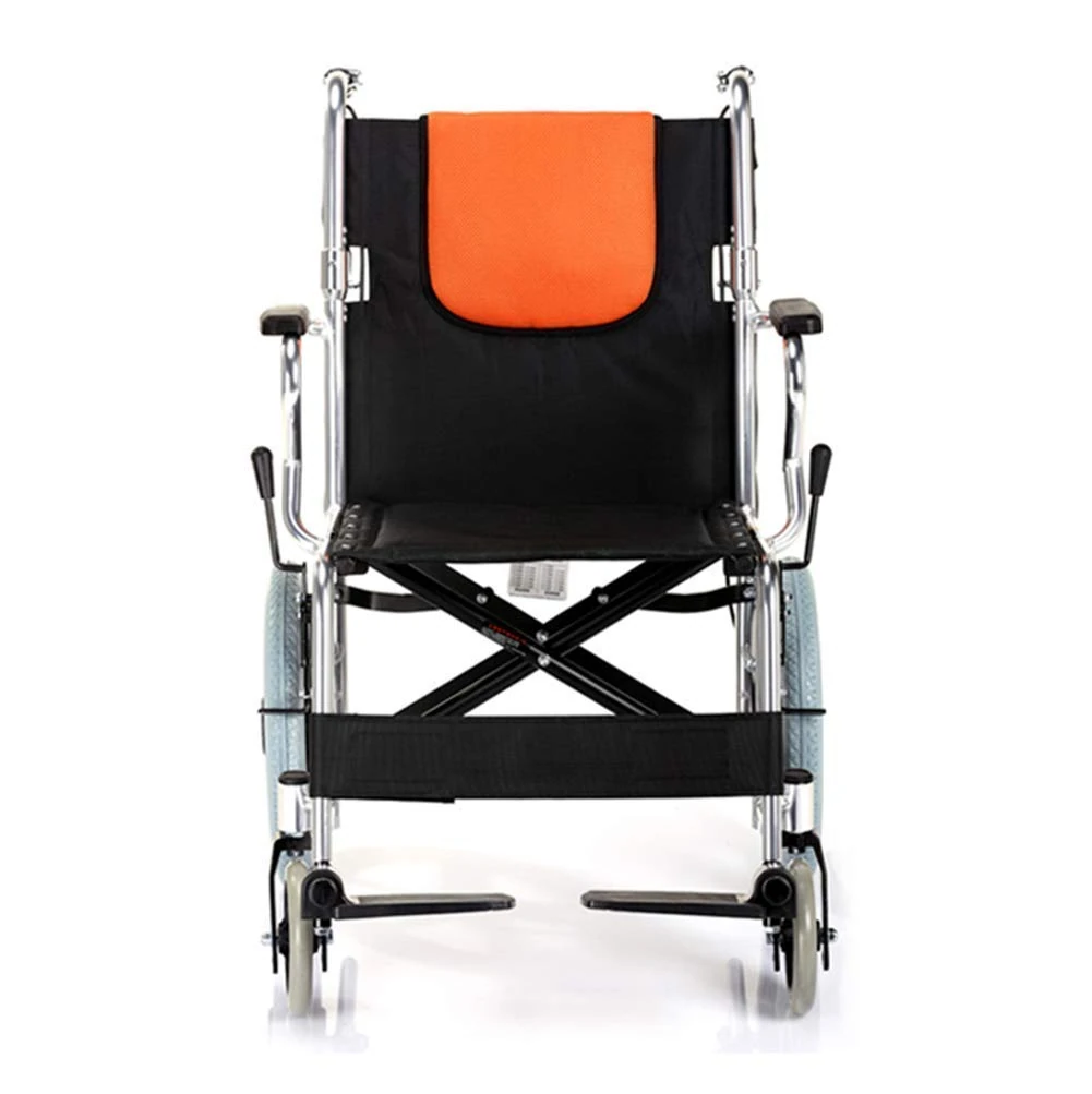 Wheelchair,Lightweight Folding Wheelchair Driving,Wheelchair Portable Ultra Light Old Aluminum Alloy Push Back Small Travel Simple Manual Wheelchair,Portable