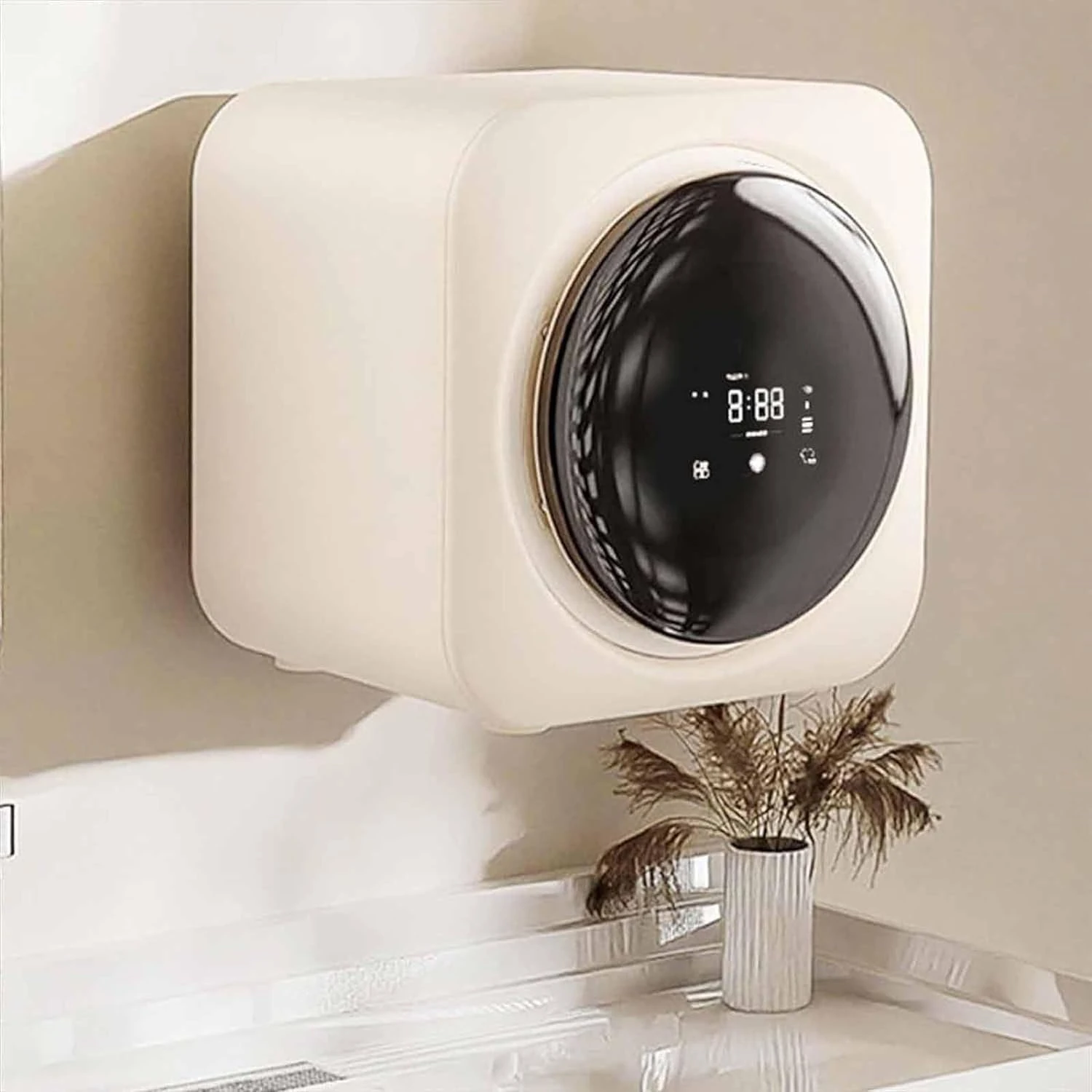 GEJLELDS Home Mini Washing Machine, Wall hanging model 3.5L Mini Laundry Machine and Drying, Full-Automatic Tumble Laundry Dryer, for Apartment Laundry