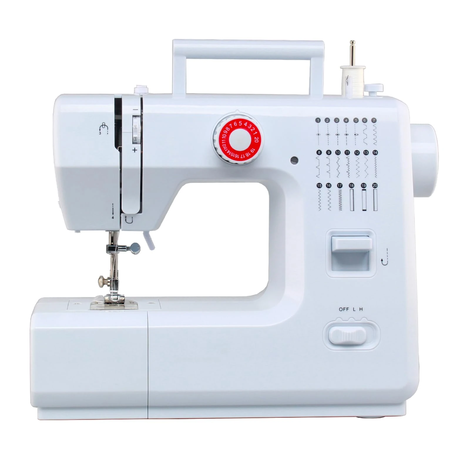 20 Stitches Electric Sewing Machine for Beginners, Outbit Household Sewing Machine for Adults (Model 618)