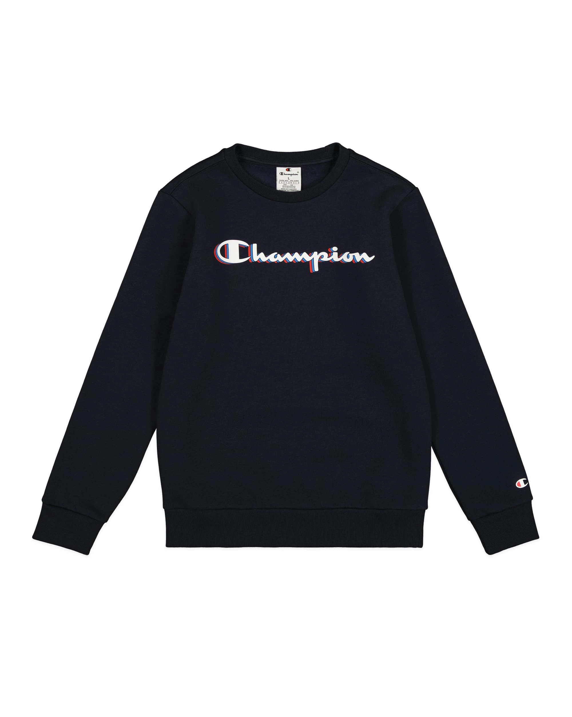 Champion Boy's Legacy Boy - Big Logo Sweatshirt, Blue, 7-8 years