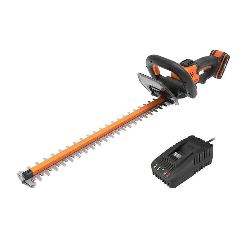 Worx WG264E 56cm 20V Cordless Hedge Trimmer with 2.0Ah Battery and Charger - Lightweight, Dual-Action Blades, Ergonomic Handle