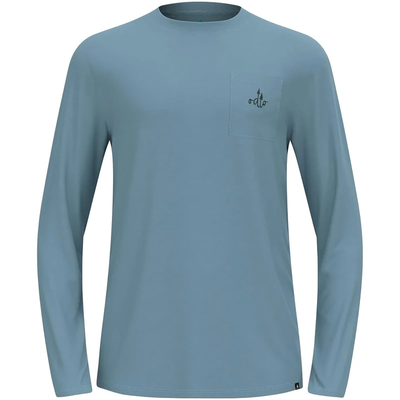Odlo Men's Langarm Wandershirt Herren Merino 200 I Funktionsshirt Wandern Atmungsaktiv Hiking Shirt, Provincial Blue, XXL