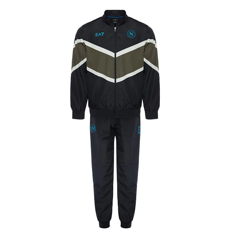 SSC NAPOLI Blue Summer Tracksuit, EA7 Official Product, Training Shorts Football 2024/2025 - XL