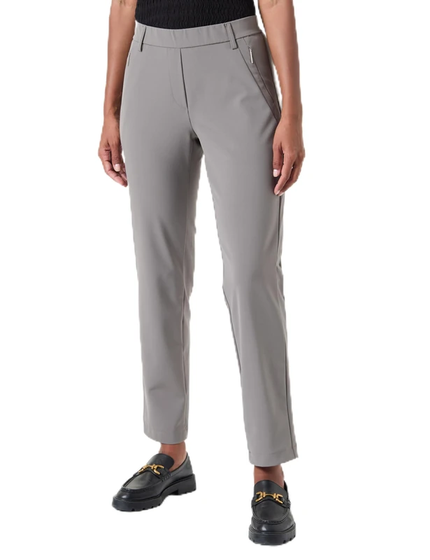 Atelier GARDEUR Women's Zene57 Trouser, Dark Taupe, 18