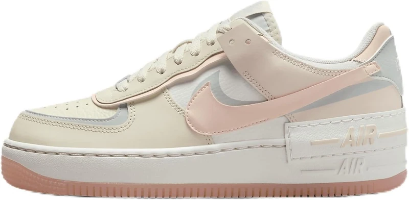NIKE DZ1847-105 Air Force 1 Shadow Women Coconut Milk/Crimson Tint UK 4