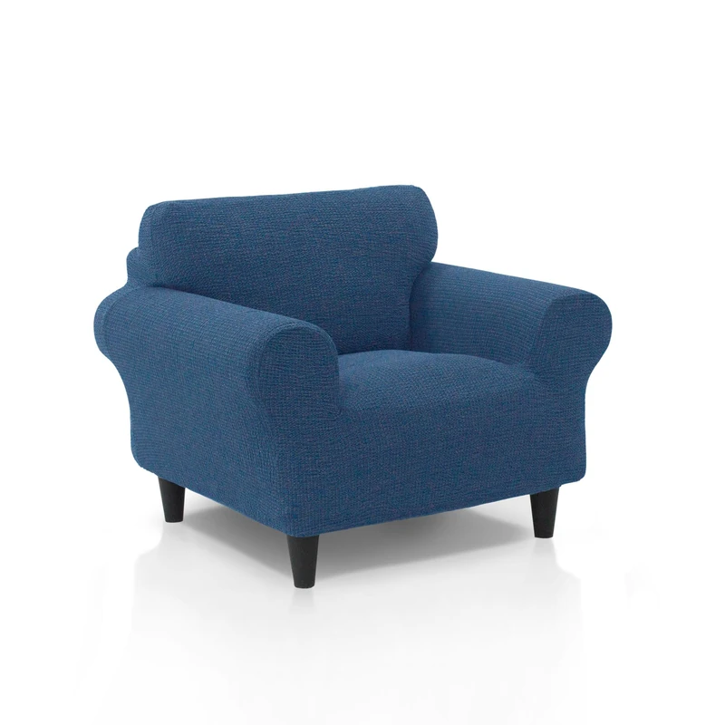 ECOMMERC3 | Sofa-1 Seater Super Elastic Soft Touch 100% Made in Spain – Light Blue Sofa Cover Includes Foam Sticks for Adjustment