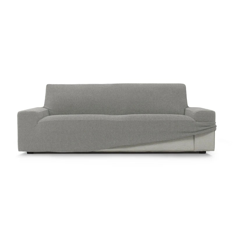 ECOMMERC3 | SOFA 4 Seater Super Elastic Soft Touch Cover Made in Spain – Light Grey Sofa Cover Includes Foam Sticks for Adjustment - Image 1