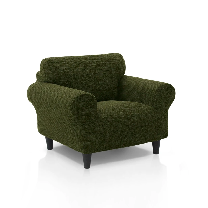 ECOMMERC3 | Sofa-1 Seater Super Elastic Soft Touch 100% Made in Spain – Sofa Cover with Foam Sticks for Adjustment