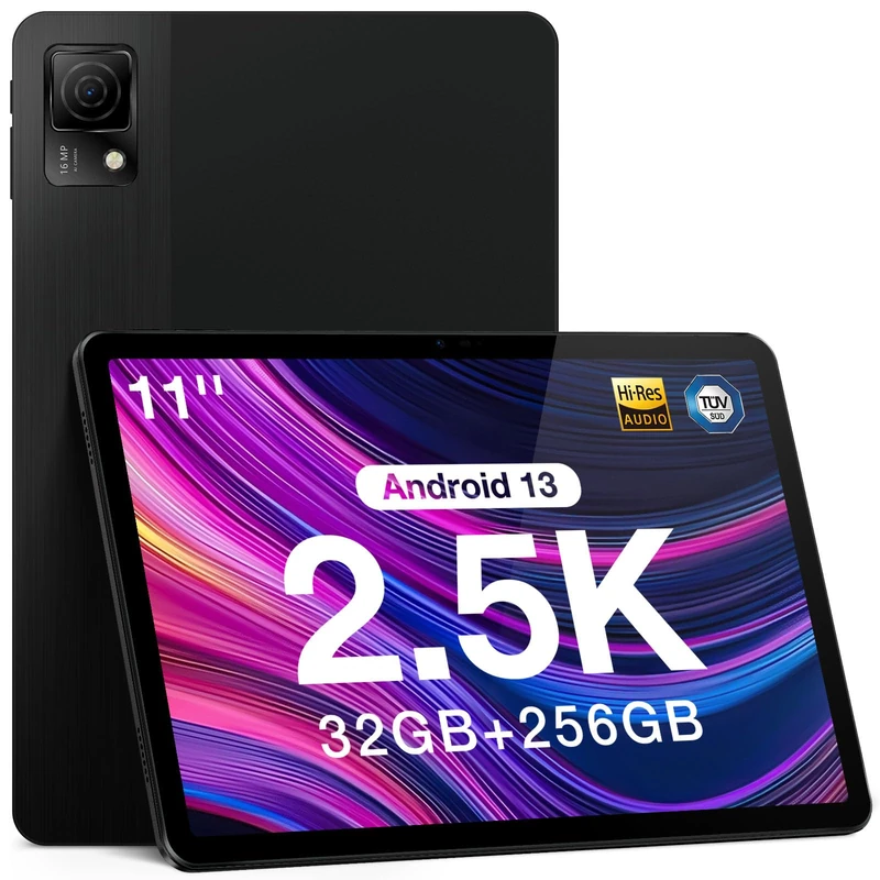 Tab E3 Max 14 Inch Tablet Android 15 Gaming Tablet 13500mAh Large Battery MTK G100 Octa-Core 32GB RAM+256GB ROM (2TB TF), 2.1K (2160 * 1440) Display 16MP+2MP+8MP 4G LTE/5G WLAN/GPS/GMS - Black