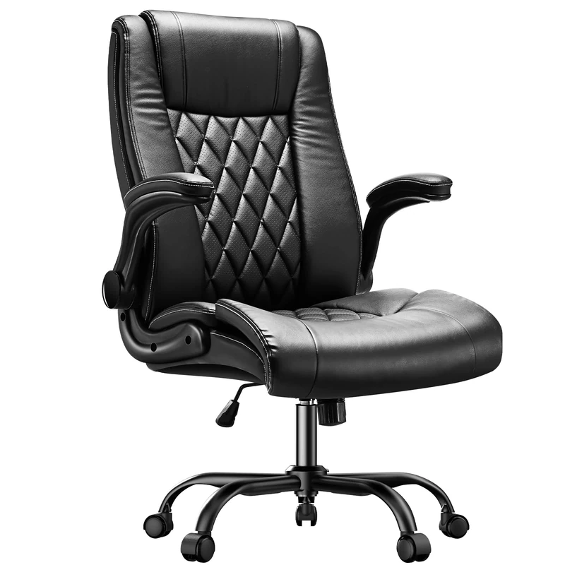 Marsail Office Chair Ergonomic Desk Chair with Adjustable Lumbar Support Headrest and Armrest Height Adjustment and Rocker Function