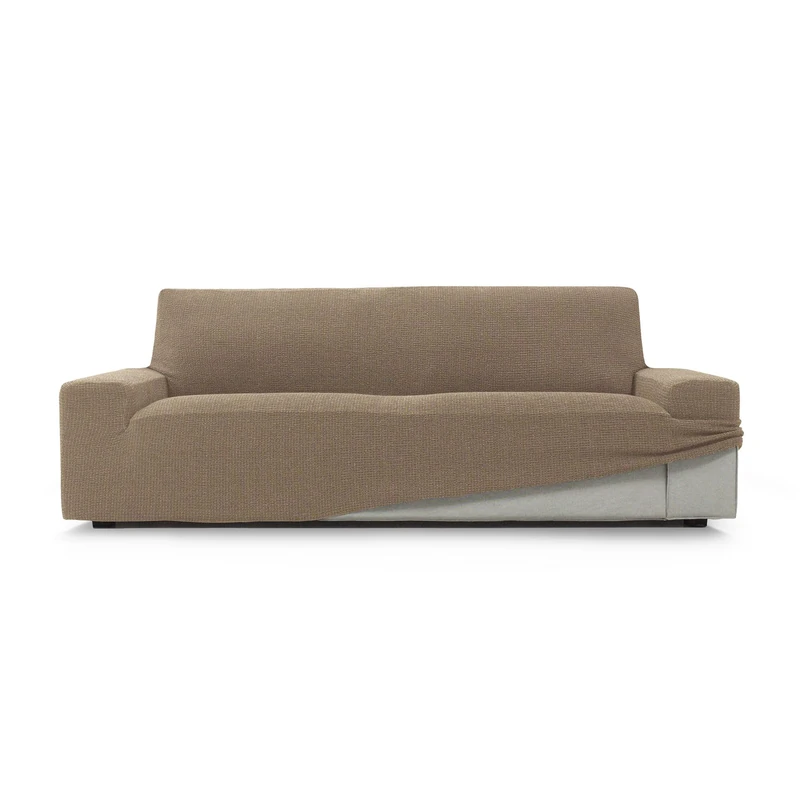 ECOMMERC3 | SOFA 3 Seater Super Elastic Soft Touch Cover Made in Spain – Linen Sofa Cover with Foam Sticks for Adjustment