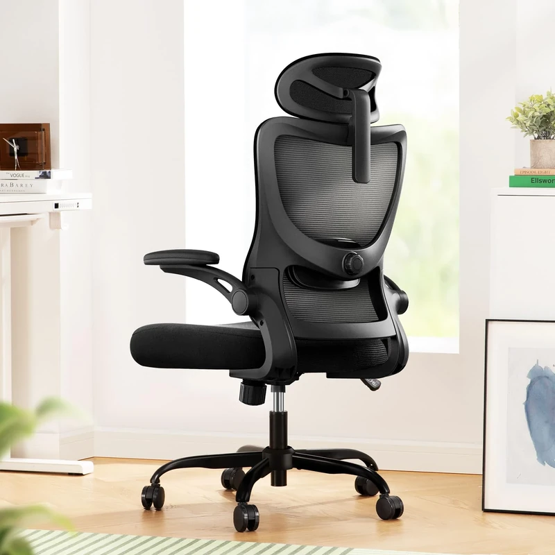 Marsail MSOC10B-EU Office Chair Nylon Black 60W x 58D x 132H cm