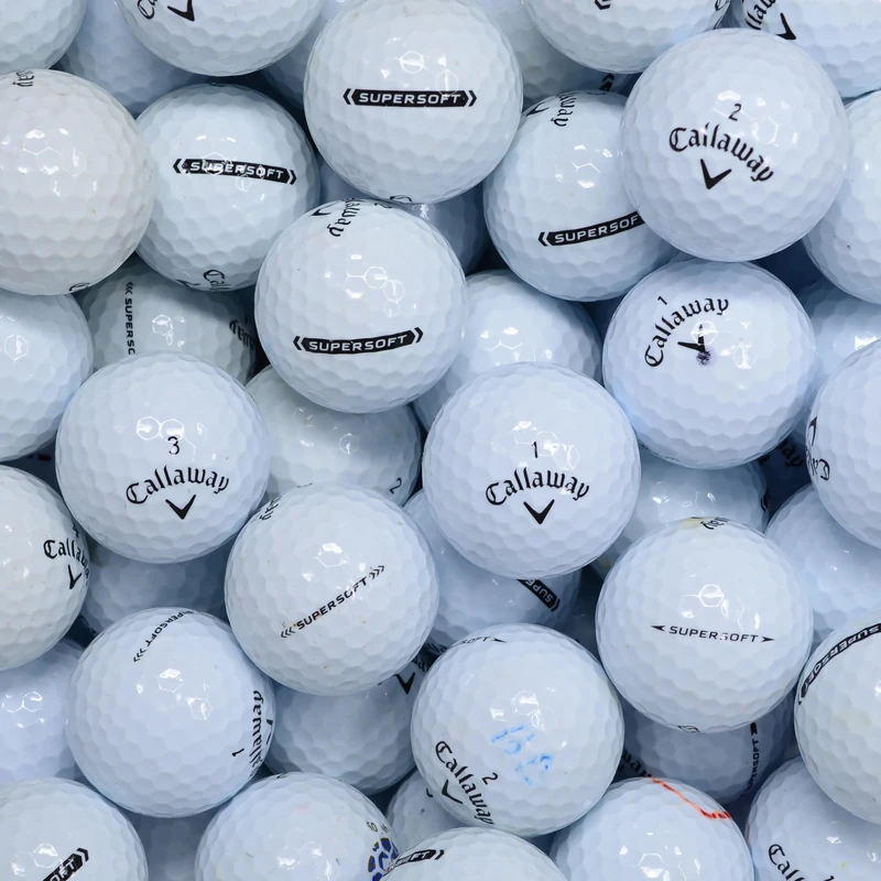 Second Chance Recycled Lake Golf Balls, Used Golf Balls - 100 Pack - Grade A for Callaway Supersoft Golf Balls