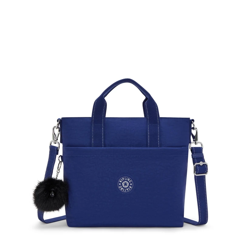 Kipling Women's Zamora Tote Bag, Brave Blue, 10.25''L x 11.75''H x 4''D - Image 1