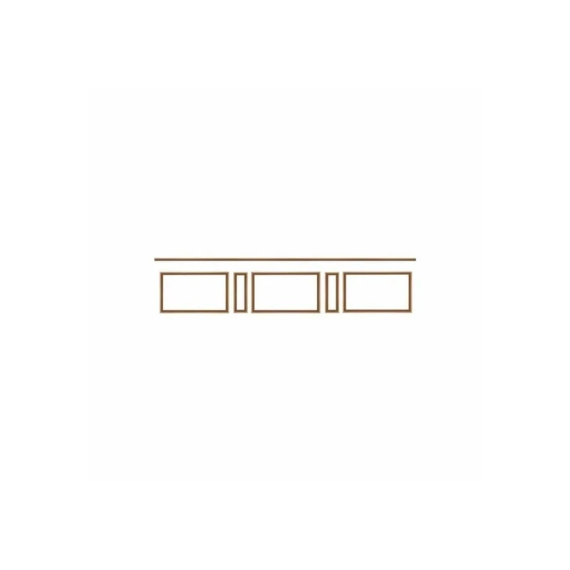 Nordlinger PRO 4 m Wood Base Moulding Kit – Pre-Cut Wall Moulding – 100% FSC – Add a Touch to Your Walls - Image 1