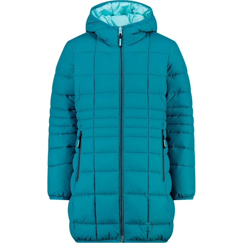 CMP Girl's Nylon Coat with Fixed Hood Vest Unisex – Children and Teenagers