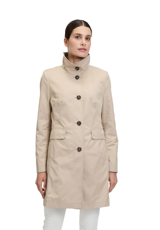 Gil Bret Women's Summer Coat with Stand-Up Collar, Raffia, 22