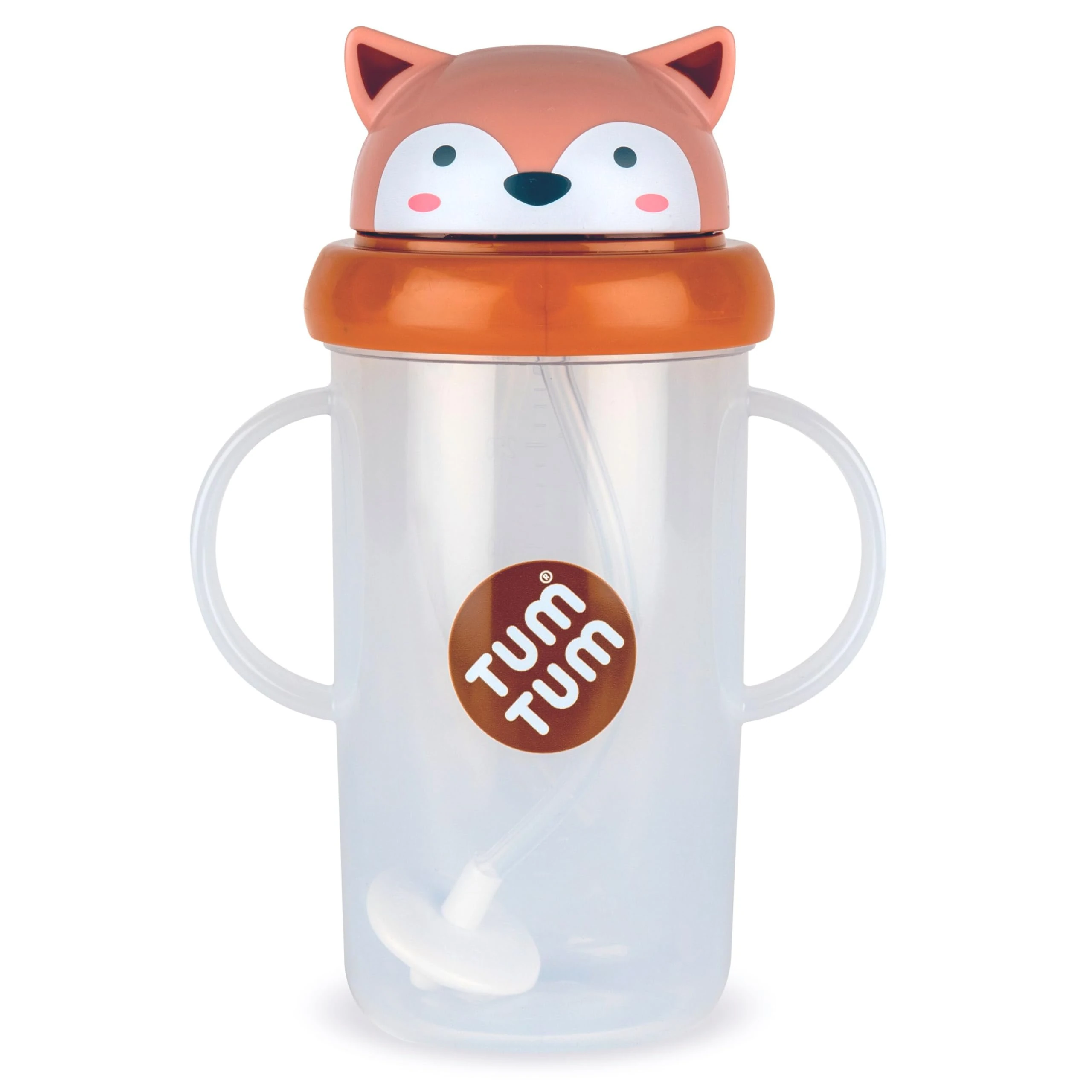 TUM TUM Tippy Up Free Flow Sippy Cup (No Valve), Sippy Cup for Toddlers, 200ml, BPA Free (Fergus Fox 300ml)