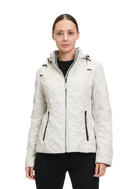 Gil Bret Women's Summer Jacket with Hood, cream, 12