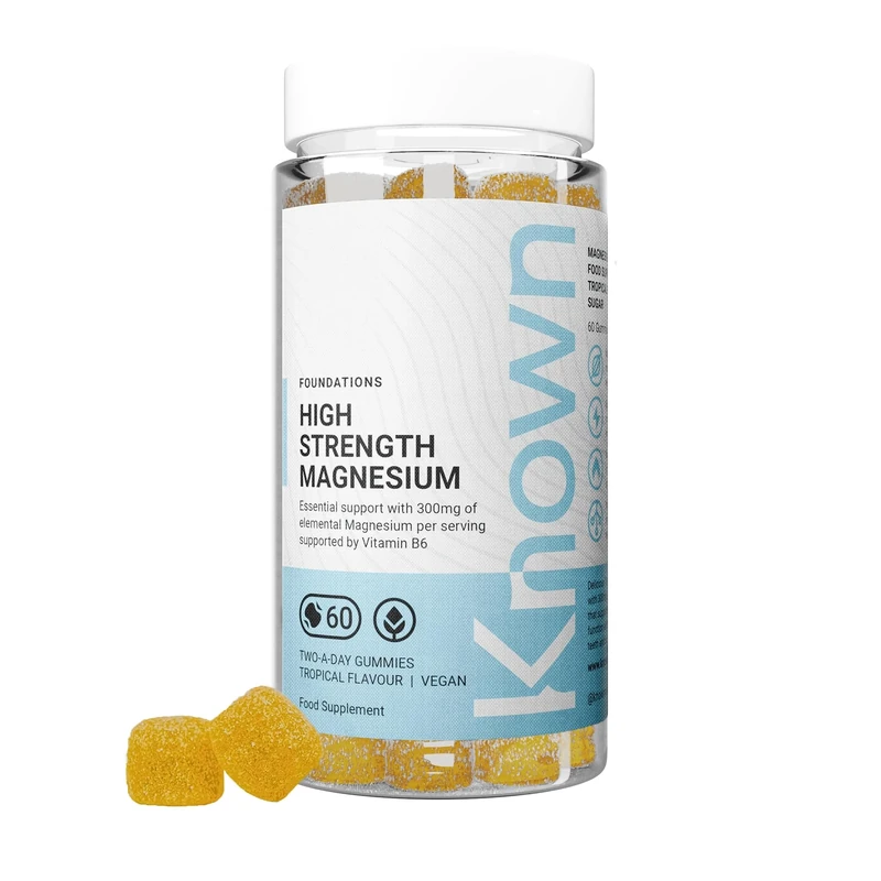 Known Magnesium Gummies 300mg - Tropical Vegan - 1 Month Supply