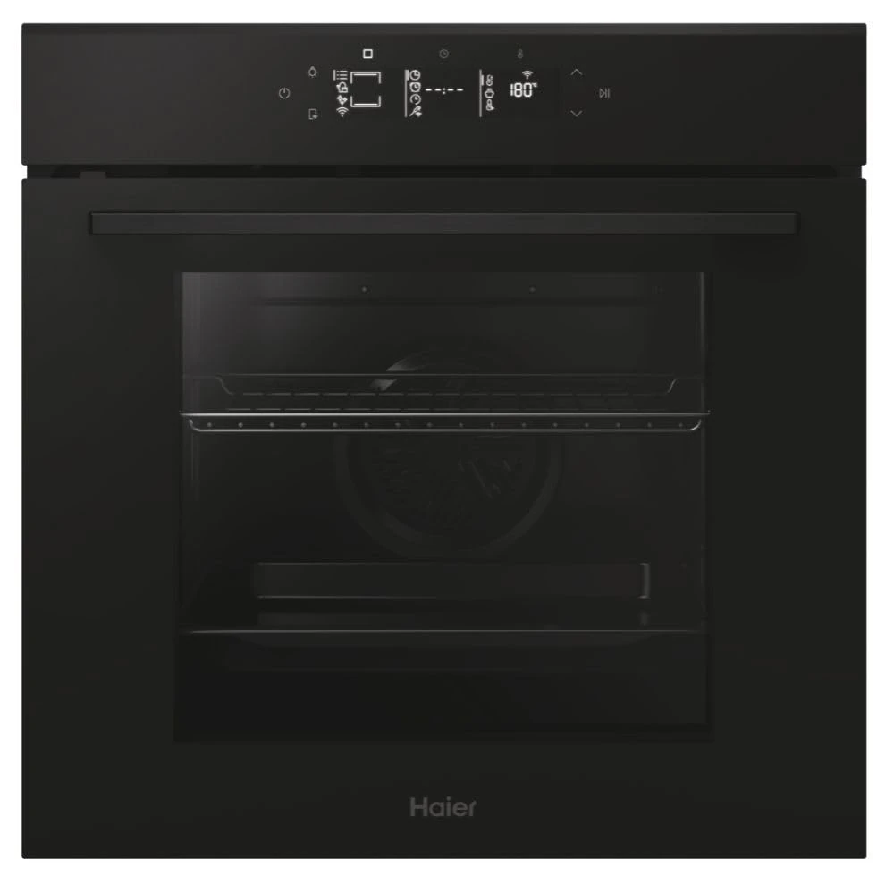 Haier H6 ID25G3YTB1 78L Single Oven, 25 Functions + WiFi, A++ Energy, Pyro Clean, Airfry, 5 Year Warranty - Black